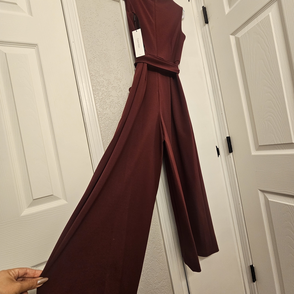 Calvin Klein Deep Red Jumpsuit
